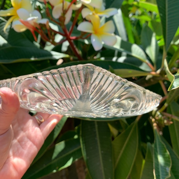 Glass Dish Cool Art Deco Swirl Sonic Wave Pattern Antique - Picture 6 of 7